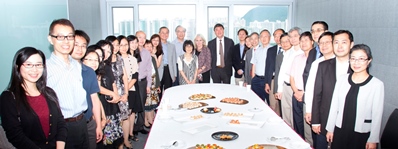 Prof. Joseph Sung, Vice-Chancellor and President, and fellow colleagues joined the house-warming reception of the Office of Academic Links, Office of Academic Links (China), and Office of Summer Programmes on 18 July 2013.